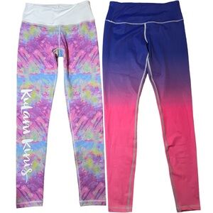 NWOT Lot of 2 DESIGNER LEGGINGS size Small Flexi Lexi & Kulani Kinis